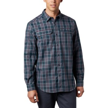 Columbia Silver Ridge 2.0 Plaid Long Sleeve, Camisa Grises Para Hombre | 956143-KYL